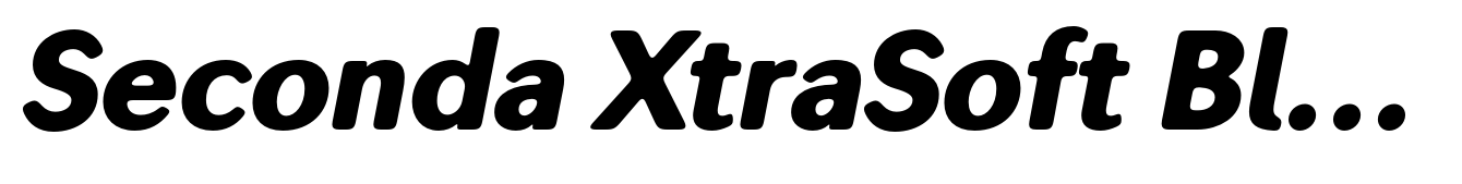 Seconda XtraSoft Black Italic